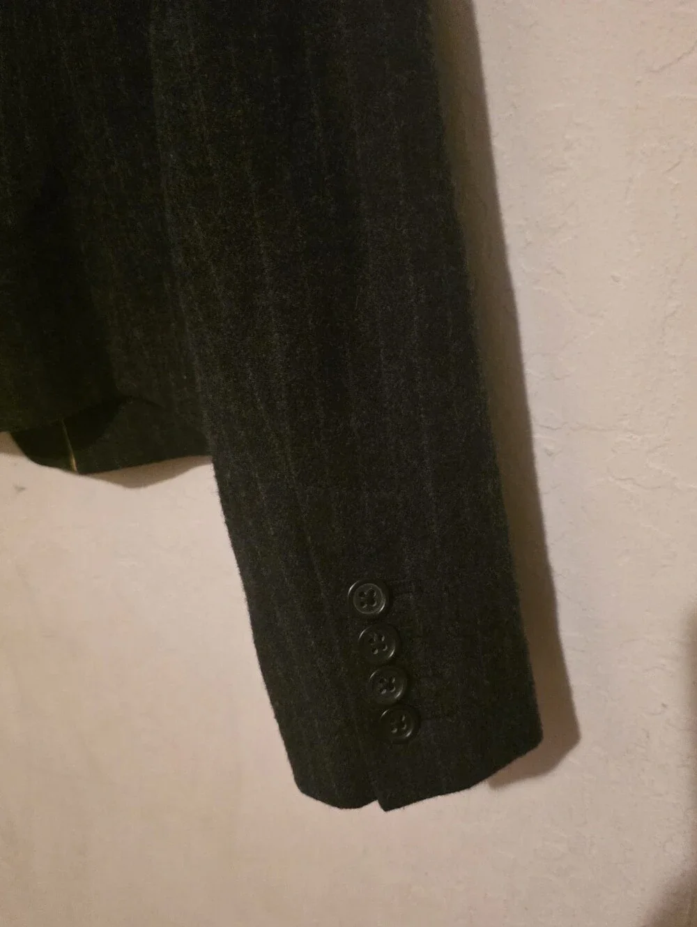 J.CREW Women's Black Pinstripe Wool Blazer Jacket Size 0